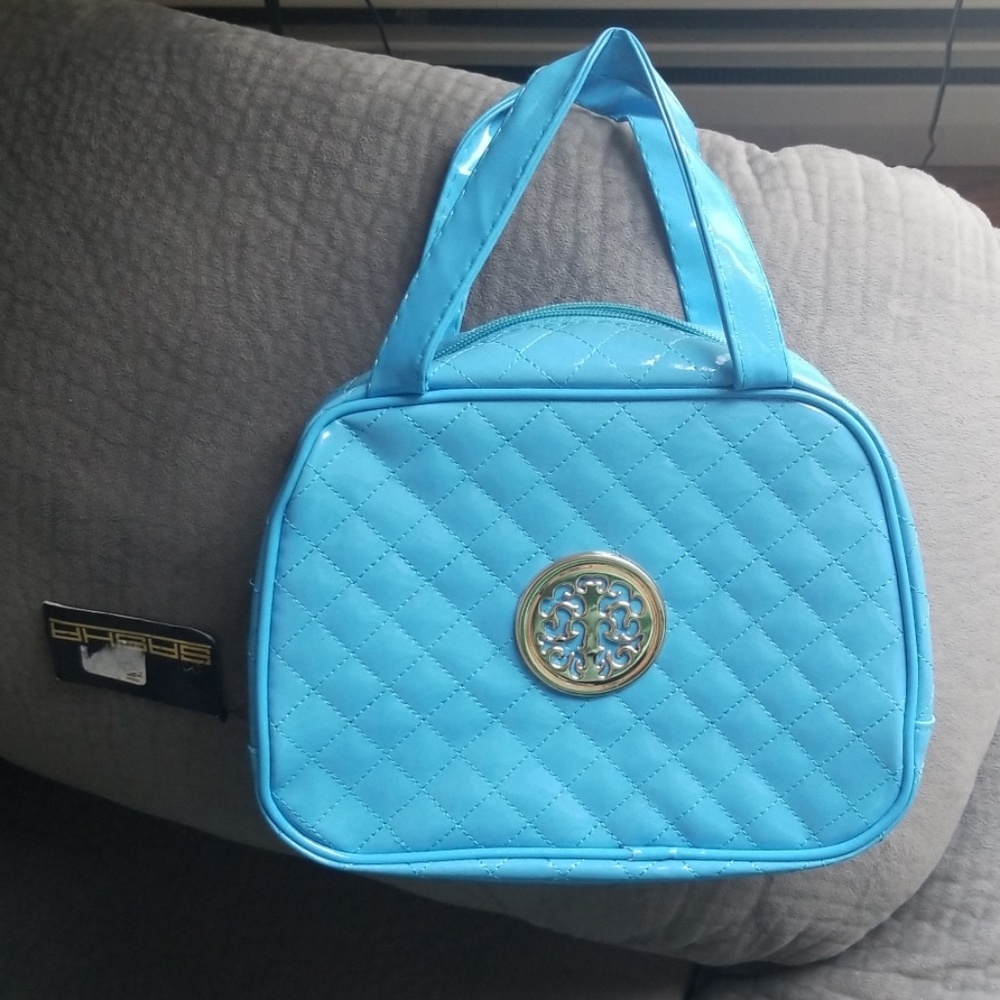 Blue hand bag